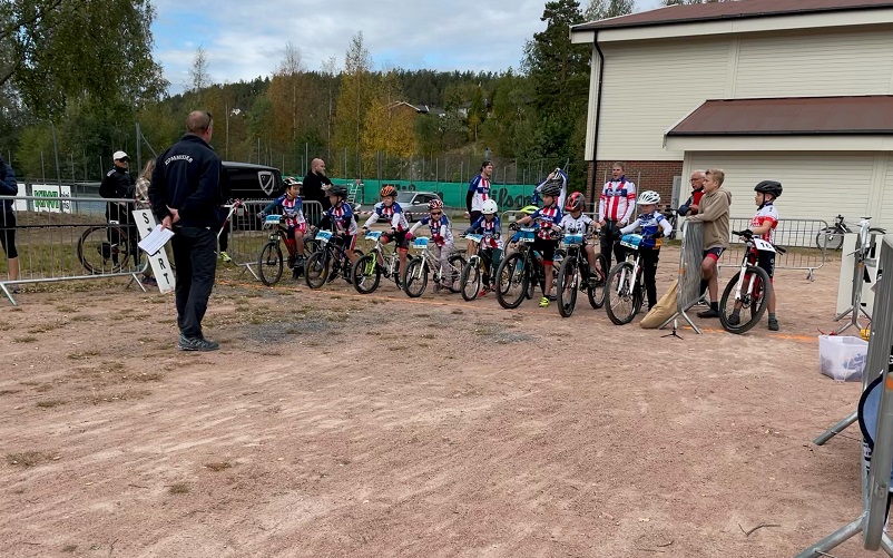 De yngste syklistene var også med på Ebbestad.
