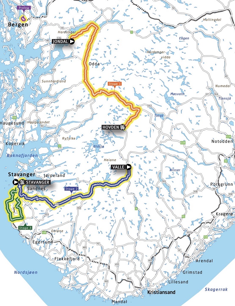 Løypene i Tour of Norway 2023 er klare sykling.no