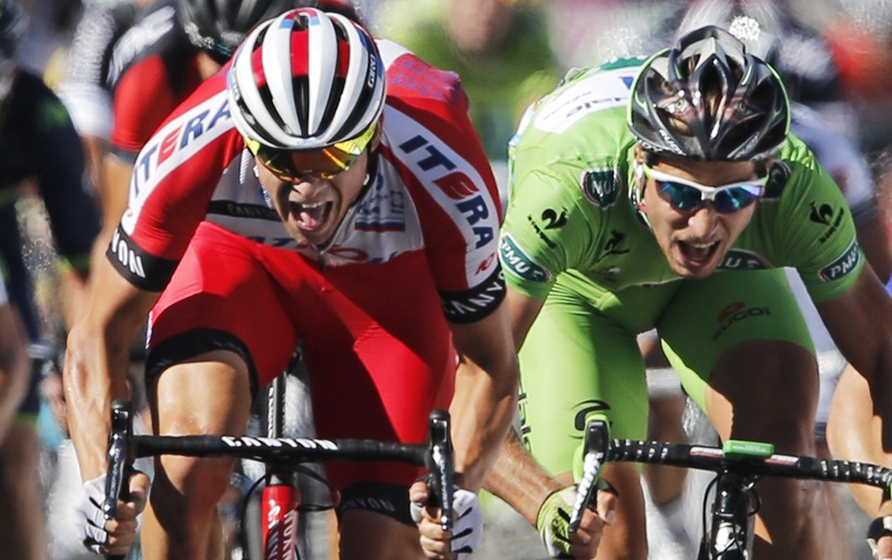 Alexander vinner 12. etappe i Tour de France foran Peter Sagan (2014)