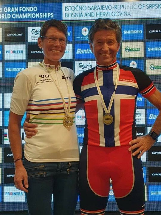 Celine Monrad-Haslum og Frank Aadland